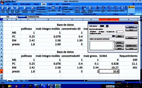Balanceo de Raciones a mínimo costo. - Image 4
