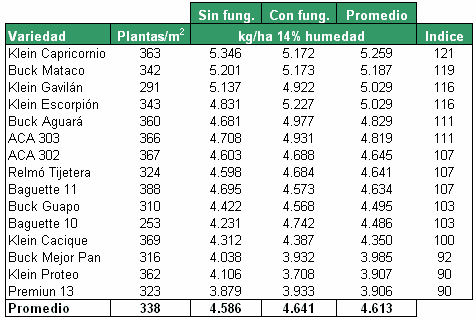 Evaluación de Cultivares de Trigo en Barrancas, Santa Fé, Campaña 2004/05 - Image 2