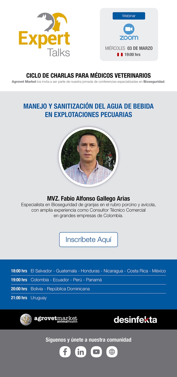 Webinar sobre manejo y sanitización del agua de bebida en explotaciones pecuarias - Image 1