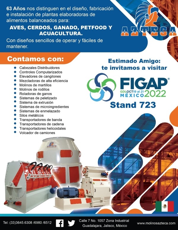Fabricación e Instalación de Plantas de Alimentos Balanceados - Molinos Azteca en FIGAP 2022 - Image 1