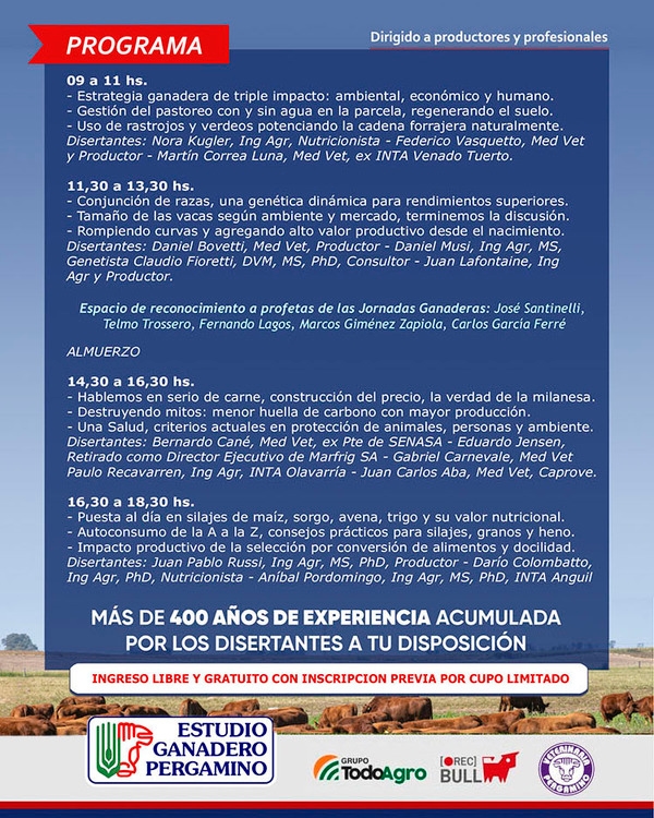 Programa de las XXX Jornadas Ganaderas de Pergamino 2025 - Image 2