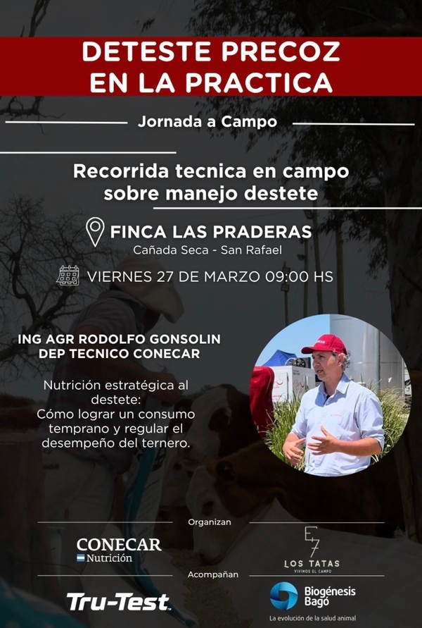 Destete precoz en la práctica: Jornada a Campo de CONECAR - Image 1