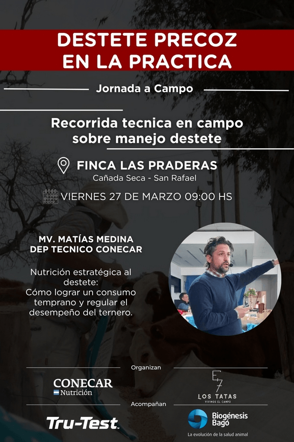 Destete precoz en la práctica: Jornada a Campo de CONECAR - Image 1
