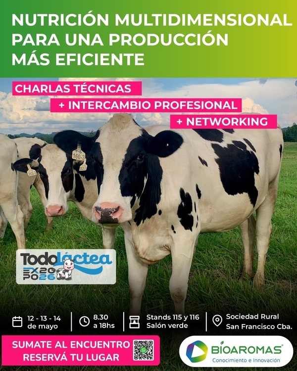 BIOAROMAS dice presente en TODO LÁCTEA 2026 con Feed Up System: nutrición multidimensional para la lechería del futuro - Image 1