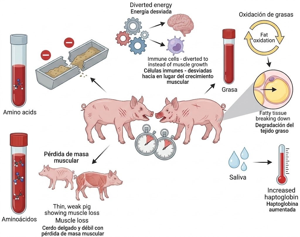 El costo oculto de la jerarquía: cómo el estrés social altera el metabolismo de los cerdos - Image 1