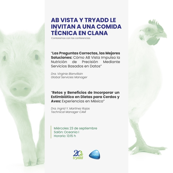 Rendimiento y la salud intestinal: Tryadd y AB Vista en CLANA 2026 - Image 1