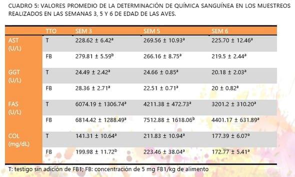 Efecto de la fumonisina B1 sobre la respuesta inmune celular y variables productivas en el pollo de engorda - Image 2