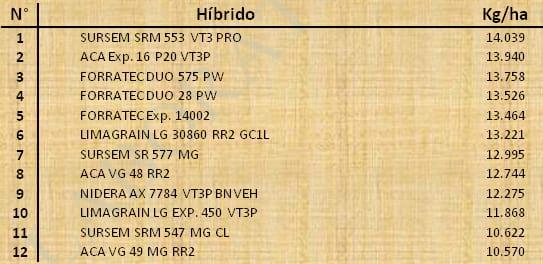 Aptitud Forrajera- Evaluación de híbridos de maíz.- Campaña 2016 – 2017. Determinación del rendimiento y la calidad de la materia seca. - Image 118