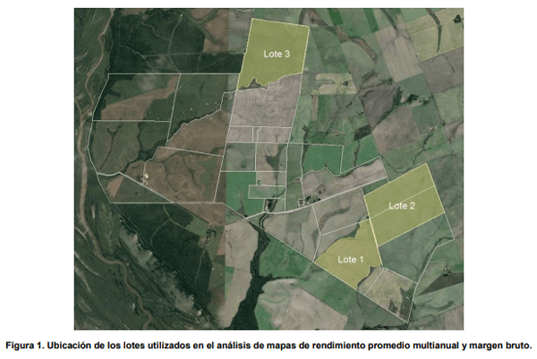 Metodos de delimitacion de zonas de manejo usando variabilidad espacio-temporal de rendimiento y margen bruto - Image 1
