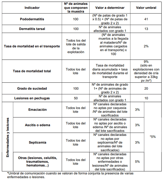 Procedimiento para la deteccion post-mortem de insuficiente bienestar animal en explotaciones de pollos de engorde y actuaciones de la autoridad competente - Image 5
