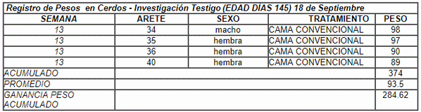 Evaluación de pesos en cerdos criados en cama profunda. Proyecto porcino del ITS Benjamín Araujo - Ecuador - Image 3