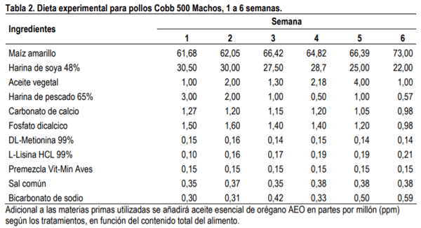Evaluación de aceites esenciales de orégano en la dieta de pollos de engorde - Image 2