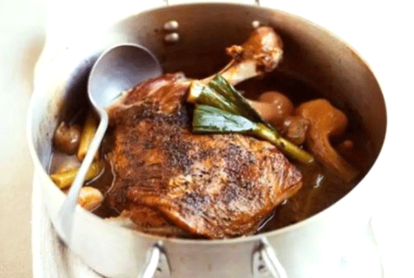 Carne cocida en calor húmedo