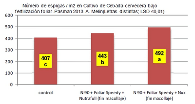 Efecto de aplicación de Micronutrientes y Nitrógeno en Cebada Cervecera y Trigo Pan - Image 3