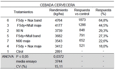 Efecto de aplicación de Micronutrientes y Nitrógeno en Cebada Cervecera y Trigo Pan - Image 4