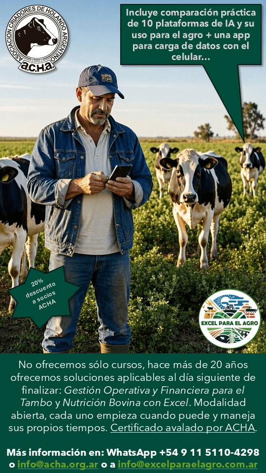 Cursos de Gestión y Nutrición para el tambo/lechería en conjunto con ACHA - 1