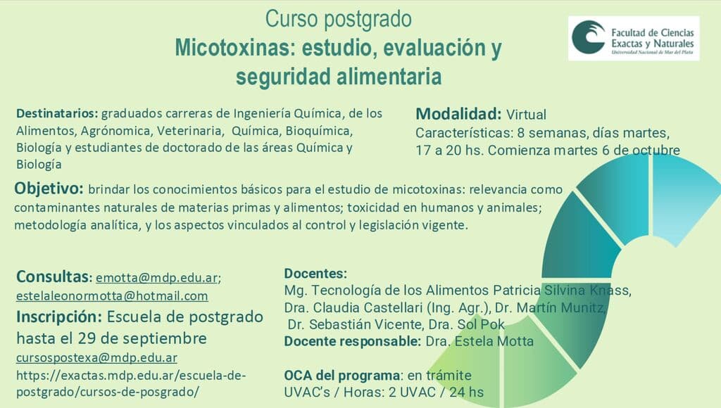 Curso de Postgrado: Micotoxinas - 1