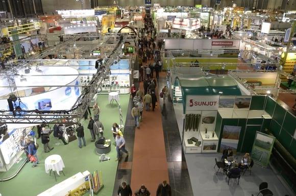 Un de los pabellones de la feria de EuroTier 2012 (última edición)