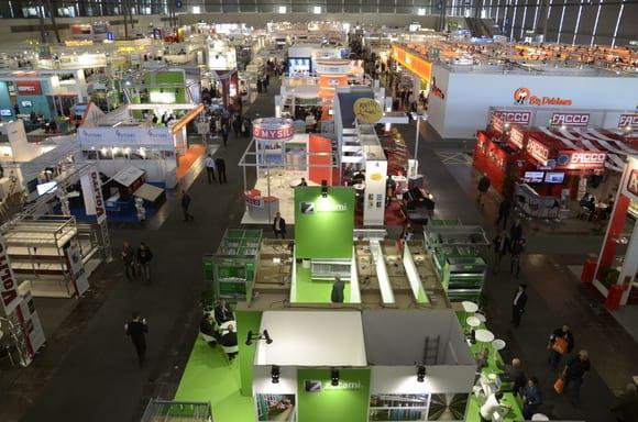 Un de los pabellones de la feria de EuroTier 2012 (última edición)
