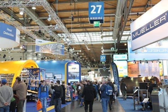 Un de los pabellones de la feria de EuroTier 2012 (última edición)
