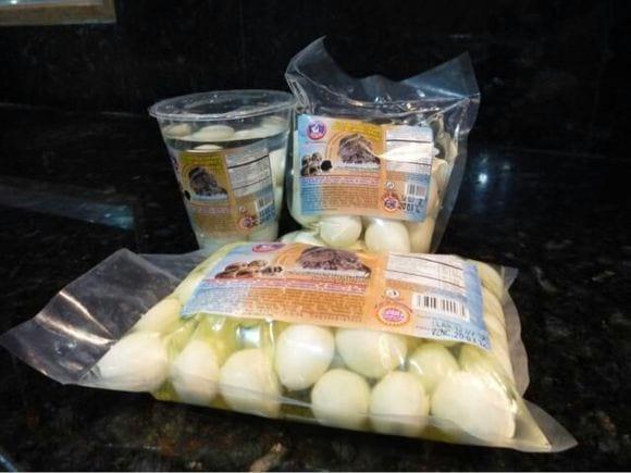 Vipraca, huevos de codorniz listos para comer