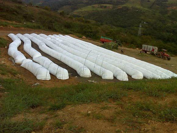 manufactura de silo de maíz