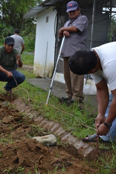 Instalación de tanque de enfriamiento de leche.