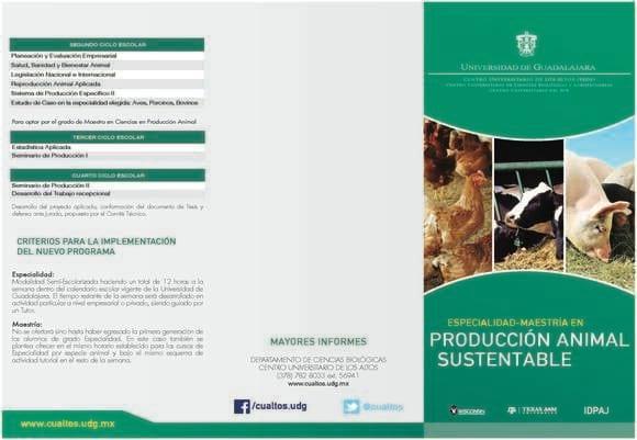 Programa de Especialidad y Maestría / CUAltos Tepatitlán, Jalisco. Mx.