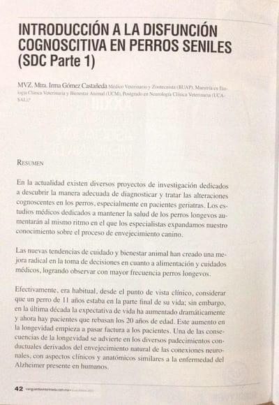 Disfunción cognoscitiva primera parte