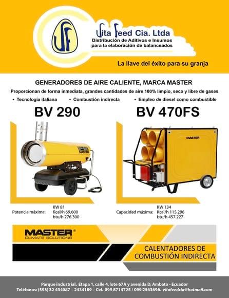 Generadores de aire caliente a diesel