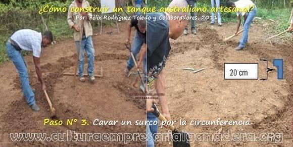 Tanque Australiano artesanal - Paso 3