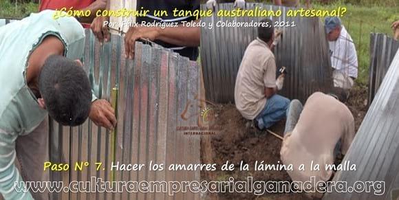 Tanque Australiano artesanal - Paso 7