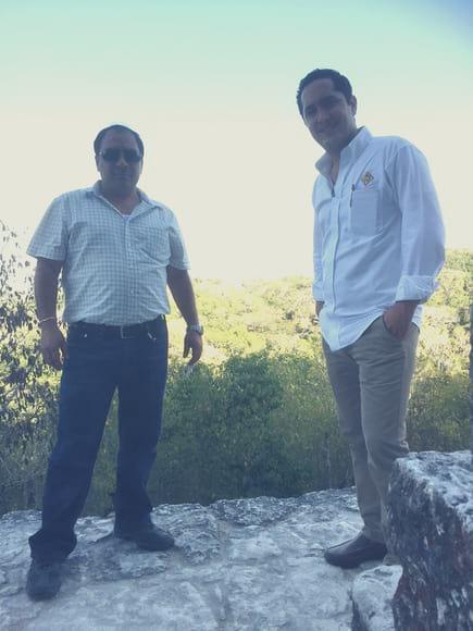 Con Rafael Sandoval