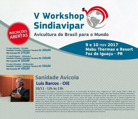 V Workshop SINDIAVIPAR de Avicultura