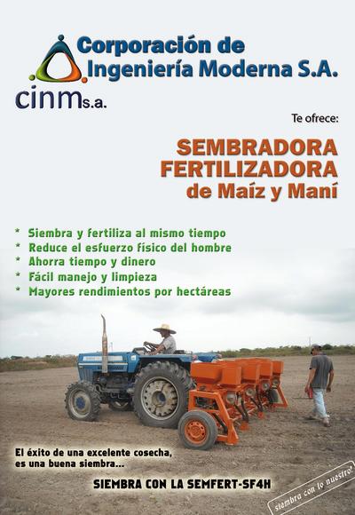 Sembradora - Fertilizador de maíz y maní