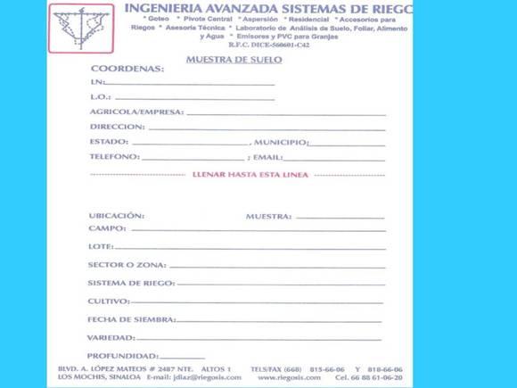 BOLSA PARA MUESTRA