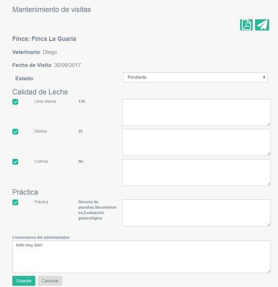 Ganado Stock / Mantenimiento de visitas a fincas
