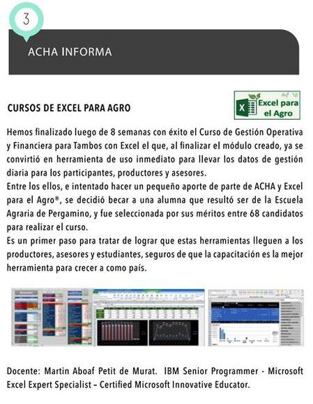 Final del Curso de Gestión para Tambos en ACHA