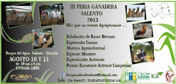 III FERIA GANADERA DE SALENTO 2013