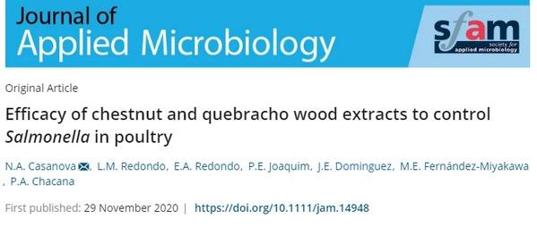 Control de Salmonella en aves: Extractos de castaño y madera de quebracho - Image 1