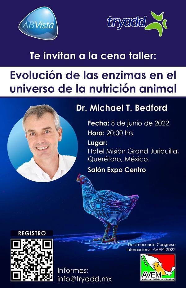 Evolución de las enzimas en la nutrición animal - Michael Bedford ofrece conferencia de Tryadd/AB Vista en AVEM 2022 - Image 1