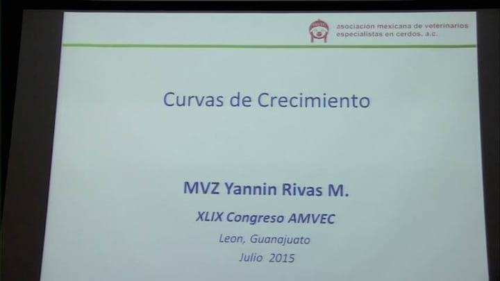 Curva de crecimiento en cerdos, Yannin Rivas en AMVEC 2015