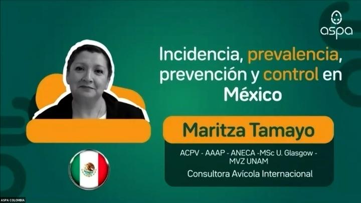 Salmonella en México: Maritza Tamayo en ASPA 2020