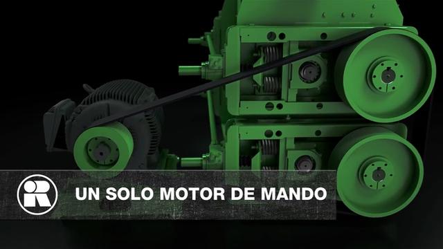 Molinos de rodillos quebradores: menor costo operativo con un solo motor de mando