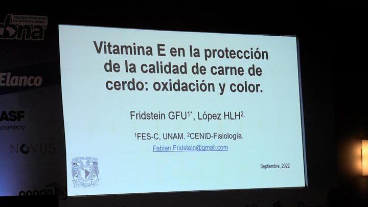 La Vitamina E  y la calidad de carne de cerdo