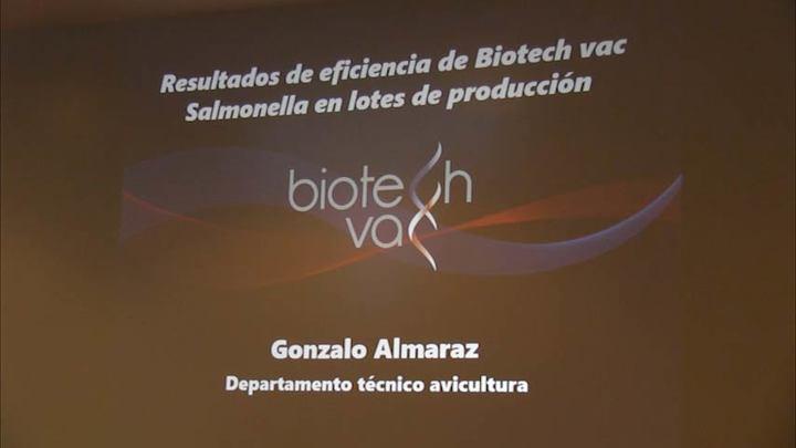 Resultados de eficacia de Biotech Vac Salmonella en lotes de producción