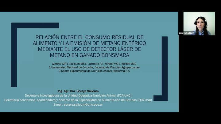 Relación entre el consumo residual de alimento y la emisión de metano entérico