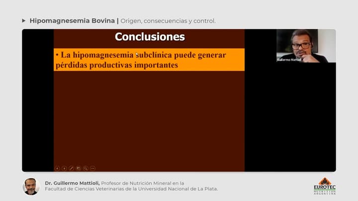 Hipomagnesemia Bovina: Conclusiones