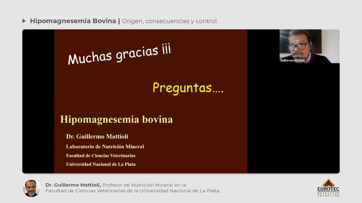 Hipomagnesemia Bovina: Humor vítrio como muestra para una autopsia