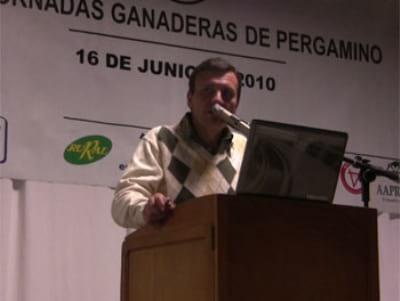 Ganaderia en campo agricola: Alejandro Calderón en Jornadas Ganaderas Pergamino 2010